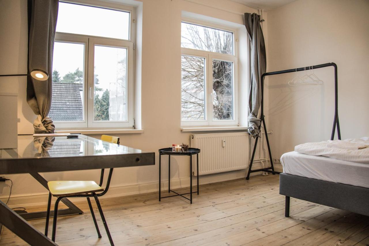Doppelbett In Heller Wohnung Hamburg Kültér fotó